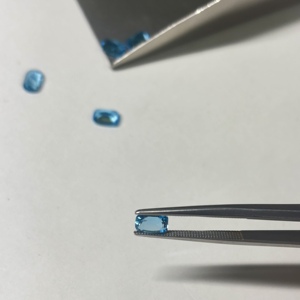 Topacio Azul Suizo Natural, Forma de Cojín, Facetado, Gema Azul Suelta, Proveedor Mayorista de Joyería, 6x4, 5x7, 6x8, 8x10 - Product Image 2