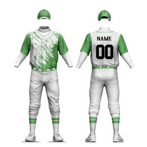 Maillot de baseball vierge pour hommes en polyester personnalisé, votre propre conception, uniforme de baseball uni, vente en gros OEM - Product Image 1