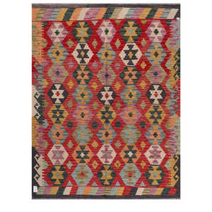 พรมกิลิม ไมมาณา อัฟกานิสถาน ขนาด 194 x 151 ซม. พรมปูพื้นและชุดพรม - Product Image 1