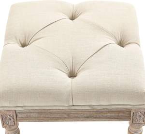 Taburete de tocador nórdico creativo de madera maciza tapizado en tela, banco de lujo para entrada con asiento acolchado convertible con almacenamiento - Product Image 5