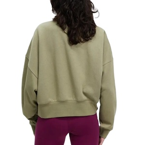 Custom Made Men High Quality Fleece Crew Neck Sweatshirt Plus Size Drop Shoulder <b>Jumper</b> 3D Embroidery Autumn Solid 2026 - Product Image 4