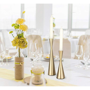 Bougeoir de qualité supérieure au design antique, décoration de mariage, pot à bougie en béton unique, décoration de table pour événement et maison - Product Image 4