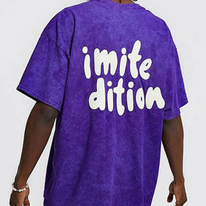 Camiseta de Hombre de Secado Rápido y Transpirable de Alta Calidad, Lavada al Ácido, Diseño Personalizado, Corte Regular, Tejido de Punto, Manga Corta - Product Image 6