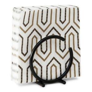 Luxury Half Metal Napkin Holder Wire Tabletop Napkin Stand <b>Black</b> Color Iron Napkin Holder for Home Tabletop Function <b>Floor</b> <b>Vase</b> - Product Image 1