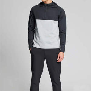 Alta Calidad Algodón/poliéster de manga larga logotipo personalizado ajuste regular comodidad y suave traje de 2 piezas transpirable conjunto de dos piezas - Product Image 1