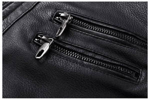 Chaqueta de Primavera 2024 para Hombre, Estilo Vintage, con Cremallera, Forro Polar, Informal, con Estilo de Motociclista, Nueva, Envío DDP - Product Image 5