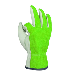 Gants de travail en cuir antidérapants de qualité supérieure, texture lisse, résistants à l'abrasion, manchette droite, gants de sécurité générale - Product Image 2