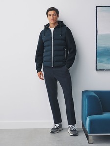 Veste matelassée à capuche pour homme avec logo personnalisé, fournie par l'usine, légère, chaude, matelassée, coupe-vent, respirante, style vintage, pull-over pour l'extérieur - Product Image 6