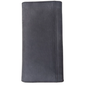 กระเป๋าสตางค์ใบยาวหนังสีดำคลาสสิกสำหรับผู้ชายและผู้หญิงกระเป๋าคลัทช์หนังนิ่มทำด้วยมือมีช่องเสียบบัตรหลายช่องกระเป๋าเงินบางหรูหรา - Product Image 6