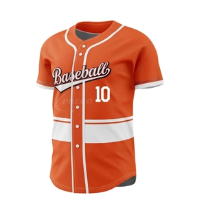 เสื้อเบสบอลผู้ชายดีไซน์ล่าสุดปี 2025 |   ชุดทีมพิมพ์ลาย ผ้าโพลีเอสเตอร์ 100% ระบายอากาศได้ดี แห้งเร็ว ขายส่ง บริการ OEM - Product Image 4