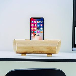 ที่ใส่ปากกาไม้ไผ่พร้อมเครื่องขยายเสียง - Product Image 2