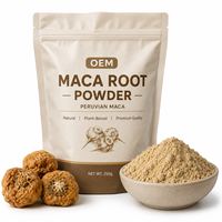 Poudre de racine de Maca noire de haute qualité pour hommes, complément alimentaire à base de plantes, OEM ODM, étiquette privée, vente en gros, approvisionnement direct d'usine