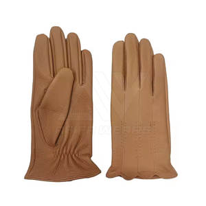 Gants en cuir respirants personnalisables avec logo personnalisé bon matériau pour les scènes d'hiver en plein air mitaines en cuir décontractées - Product Image 1