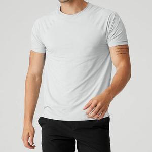 Men's Quick-Dry Athletic Short Sleeves <b>Tshirts</b> Custom Blank 100% Cotton and <b>Polyester</b> T-Shirts for Men Digital Printing - Product Image 1