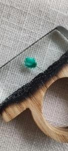 Porte-serviettes en bois et résine fabriqué à la main pour le cadre de table rustique fêtes de mariage hôtel salle à manger élégant Fusion Look - Product Image 2