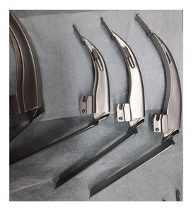 QNQ Premium Qualité En Acier Inoxydable Fibre Optique Mac Laryngoscope Ensemble 6 Lames Manuel Source D'alimentation Réutilisable CE Certifié Medic - Product Image 3