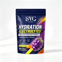 SYC BIO Elektrolyt Gummies, Hydratatie voor hardlopen, fietsen, fitness, Calcium Magnesium Kalium, 60 stuks, OEM ODM Private Label