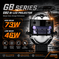 VAHID Lentille de projecteur laser bi-LED 3,0 pouces pour phare de voiture 6000K 12V, feux de croisement et de route, systèmes d'éclairage automobile