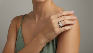 Anillo de Mujer con Diamantes Naturales de 40 Piedras en Oro de 14K, Chapado en Rodio, Corte Brillante Redondo, Certificado IGI - Product Image 5