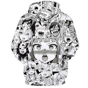 Pull à capuche imprimé en 3D pour hommes et femmes, style hip-hop de rue pulsé avec grandes poches, tissu tricoté, utilisation d'automne - Product Image 4