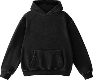 Sudadera con Capucha Lisa de Fábrica Líder, Construcción de Tejido Inverso, Algodón Grueso para Evitar el Encogimiento Vertical, Pedido al por Mayor - Product Image 1
