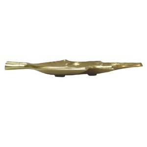 ถาดอลูมิเนียมตกแต่งเคลือบทองทำด้วยมือเป็นถาดตกแต่งที่มีรูปร่างเหมือนใบไม้ทำจากอลูมิเนียมและเคลือบด้วยทองคำ - Product Image 5