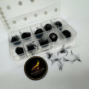 Mix Size <b>Lash</b> Trays 3D-20D Premium <b>Premade</b> <b>Lash</b> Fans Natural Long CC/DD/LD/M Curl Custom Logo Eco Box Wholesale Korean PBT - Product Image 2