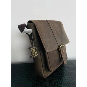 Bolso de cuero genuino de marca personalizada de alta calidad estándar con dos correas Cierre de cremallera Cuero genuino personalizado - Product Image 2