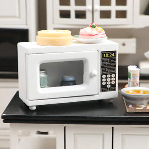 Nuevo Producto: Electrodomésticos de Cocina en <span class=keywords><strong>Miniatura</strong></span> de Madera para Casa de Muñecas 1:12, Modelo de Muebles Pequeños, <span class=keywords><strong>Microondas</strong></span> de Juguete para Casa de Muñecas - Product Image 4