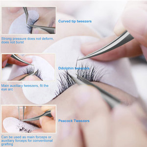 Lông Mi Chuyên Nghiệp Công Cụ Kit Chất Lượng Tốt Nhất Khối Lượng Lông Mi Mở Rộng Vẻ Đẹp Nguồn Cung Cấp Thép Không Gỉ Sợi Lash Mở Rộng Kit - Product Image 4