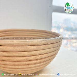 HOT ITEM From Vietnam Factory Handwoven Rattan <b>Bread</b> <b>Basket</b> for Soft and Perfect Dough Support - Product Image 6