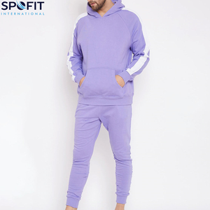 Ensemble survêtement en molleton pour homme imprimé hiver 2 pièces personnalisé 100% coton à capuche - Product Image 1