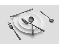 Ensemble de 5 couverts en acier inoxydable doré de qualité supérieure, durables, modernes, finition miroir, ustensiles de cuisine à prix avantageux