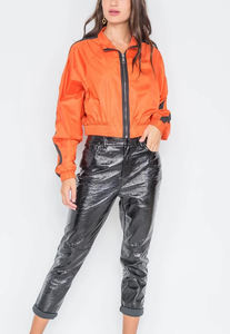 Chaqueta cortavientos para mujer al por mayor, tejido de poliéster personalizado, estampado con logotipo bordado, cortavientos para mujer, ropa deportiva, chaqueta de nailon - Product Image 4