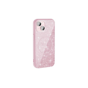 Coque scintillante Netzy Luxury compatible MagSafe pour iPhone 15 Plus, protection en silicone chatoyant anti-traces de doigts, blanc - Product Image 6