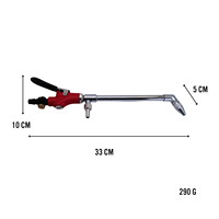 TAIWAN Metal High-pressure Pneumatic Car Wash Gun Adjustable Control Flow Merah 330mm PM20 Joint OEM Customization 20kg Kapasitas Kerja