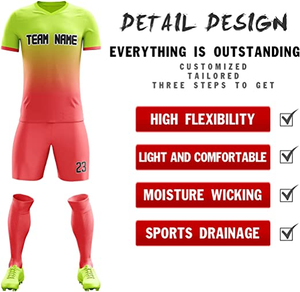 Venta al por mayor 100% de nailon transpirable ropa de fútbol diseño personalizado y tamaño OEM entrenamiento de fútbol uniformes en blanco - Product Image 6