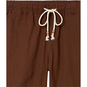 Nuevo estilo, pantalones cortos personalizados para hombre y mujer, 100% algodón, tamaño de malla, sublimación, decorado, patrones divididos sólidos, Logo lavado - Product Image 3