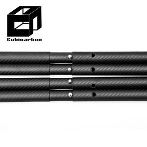 Tige télescopique en fibre de carbone 3K de taille OEM, tube d'extension détachable en fibre de carbone pour mât de drapeau, dé<span class=keywords><strong>porteur</strong></span> <span class=keywords><strong>métallique</strong></span> - Product Image 1
