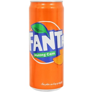 Alta calidad 320ml X 24 latas Fanta naranja refresco precio de fábrica directo al por mayor de Vietnam a base de agua - Product Image 1