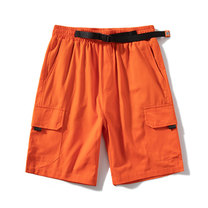 Short cargo d'été décontracté en nylon pour hommes avec logo personnalisé vente en gros de shorts de course d'été à motif uni bas quantité minimale de commande - Product Image 6