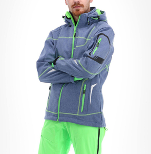 Chaqueta Softshell para Hombre, Personalizada, al por Mayor, Impermeable, con Capucha, para Esquí, Senderismo, Camping, Cortavientos - Product Image 1