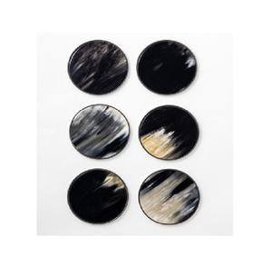 Posavasos de cuerno rústico Natural, elegancia artesanal para mesas y encimeras, decoración de comedor única, oferta a granel al por mayor - Product Image 1