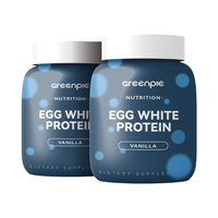 Poudre de protéines de blanc d'œuf à la vanille Greenpie, sans produits laitiers, sans gluten, nutrition sportive, complément alimentaire, OEM, étiquette privée