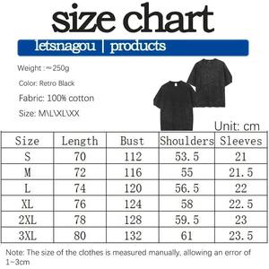 2026 CUSTOM DTG personalizado 250 Gsm ácido lavado DTG impresión gráfica ropa de calle lujo peso pesado algodón Vintage hombres camiseta - Product Image 5