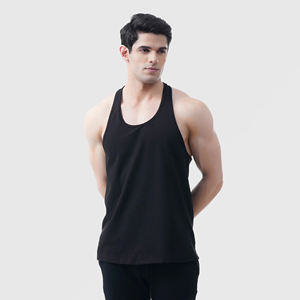 Débardeurs sans manches en fibre de bambou et coton avec logo personnalisé pour hommes, chemises de gymnastique et de fitness respirantes à séchage rapide pour entraînement sportif - Product Image 6