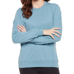 Sudaderas de invierno para mujer Calidad de gran tamaño OEM Tamaño personalizado Logotipo estampado en la parte delantera Transpirable Ecológico Color sólido - Product Image 5