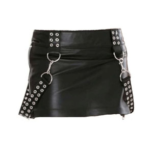 Top traditionnel écossais en cuir Kilt pour les femmes nouvelle tendance de la mode écossais couleur unie poche Highland femmes en cuir Kilt - Product Image 4