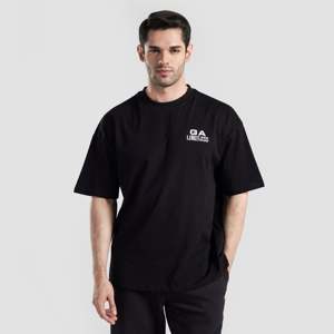 เสื้อยืดโอเวอร์ไซส์ GA Limitless สำหรับผู้หญิง สีดำ ผ้าเจอร์ซีย์คอตตอน ระบายอากาศได้ดี คุณภาพสูง มีไซส์ XS S XL XXS สไตล์ลำลอง - Product Image 2