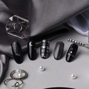 Rococo – autocollants d'ongles en feuille d'aluminium or et argent, 18ème série, décoration de point de luxe, gaufrage 3d, design unique, Multi taille, corée oem odm - Product Image 4